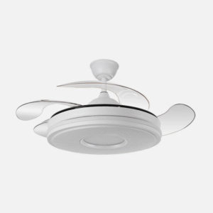 Ventilador Dc Dani 59w 6980lm Blanco 4aspas 6velocidades 106d 3000-4200-6500k Remoto+Reg.Intensidad+memoria+temporizador 24
