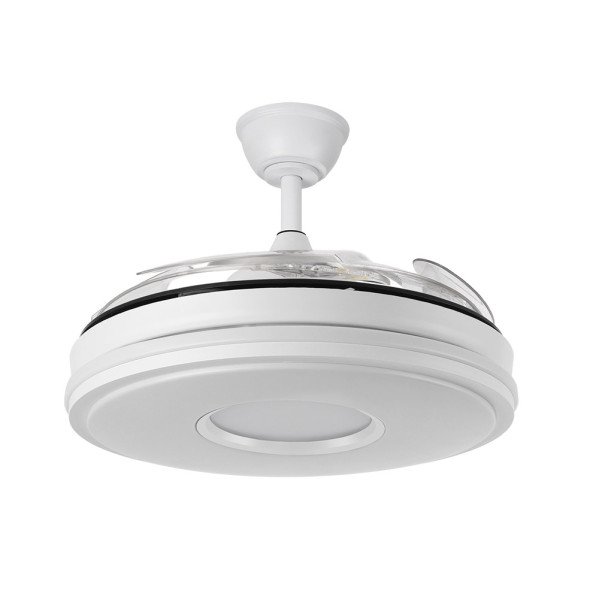 Ventilador Dc Dani 59w 6980lm Blanco 4aspas 6velocidades 106d 3000-4200-6500k Remoto+Reg.Intensidad+memoria+temporizador 24