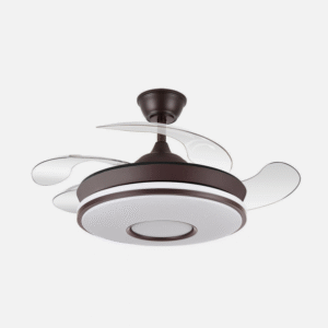 Ventilador Dc Dani Mini 59w Marron 4asp 91d 6980lm 3000-4000-6000k Reg.intensidad Remoto,memoria,temporizador