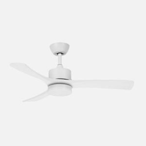 Ventilador Dc Hellin 18w Blanco 3aspas 6vel 106d 2250l m3000-4500-6500k Remoto+memoria+temporizador