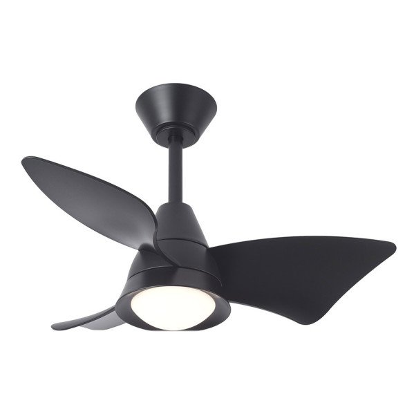 Ventilador Dc Jaguar 30w 3000lm Negro 96d 3aspas 6vel 3000-4500-6500k Remoto+reg.intensidad+memoria+temporizador