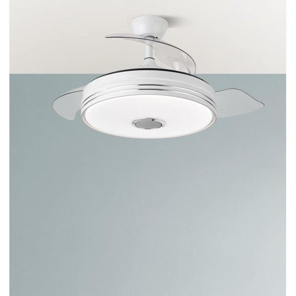 Ventilador Dc Matanuska 72w 6120lm Blanco Bluethooth 32/47x55/108d.3 Aspas Desp.6 Vel.3 Color.
