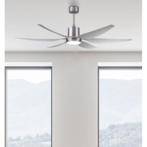 Ventilador Dc Otto 24w 2950lm Niquel 6 Aspas Plata Reg.x167d 3000-4000-6000k 2tijas C/remoto, Memoria y Temporizador