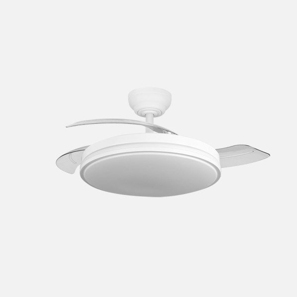 Ventilador Dc Relampago 60w Blanco 3asp.107d 6980 Lm 36x48/107cm 3col.remoto+memoria+temporizador+reg.intensidad