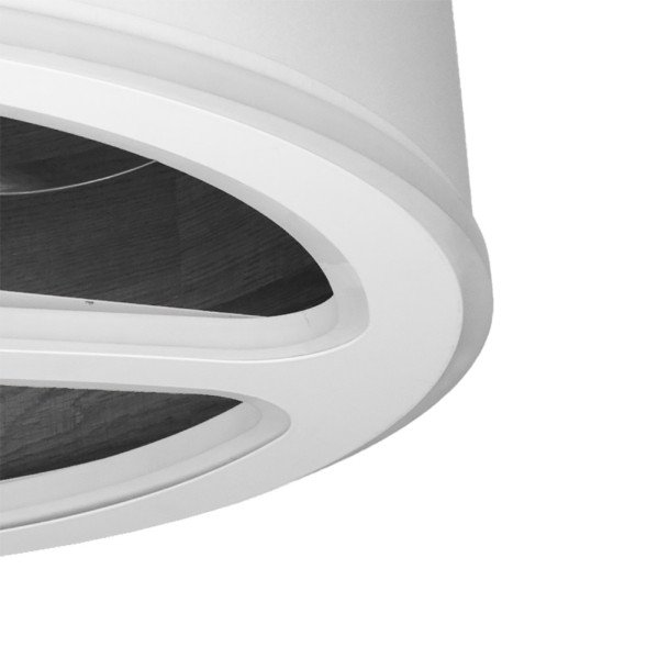 Ventilador Dc Tatiana 110w Blanco/mad.Negra 3 Aspas 62d 3000-4000-6000k 9350lm Remoto,memoria,temporizador