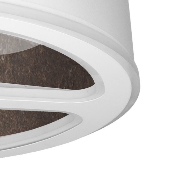 Ventilador Dc Tatiana 110w Blanco/oxido 3 Aspas 62d 3000-4000-6000k 9350lm Remoto,memoria,temporizador