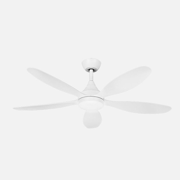Ventilador Dc Tobarra 18w Blanco 5aspas 6vel.132d 2250lm 3000-4500-6500k Remoto+memoria+temporizador