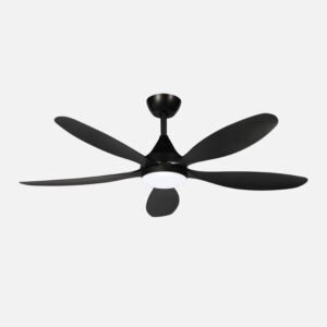 Ventilador Dc Tobarra 18w Negro 5aspas 6vel.132d 2250lm 3000-4500-6500k Remoto+memoria+temporizador