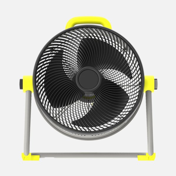 Ventilador Industrial Corintio 100w Amarillo/negro 50,5d 3aspas 3vel Orientable 62x63x25cm
