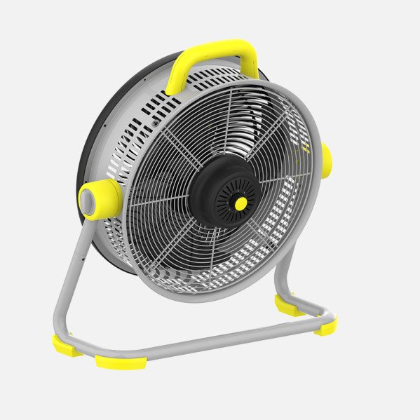 Ventilador Industrial Corintio 100w Amarillo/negro 50,5d 3aspas 3vel Orientable 62x63x25cm