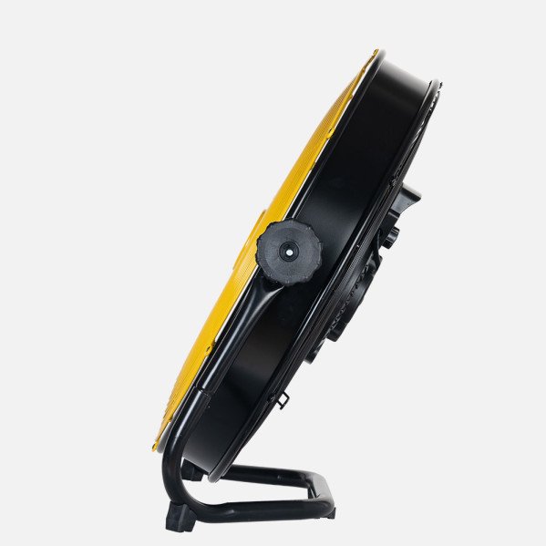 Ventilador Industrial Mapache 80w Negro/amarillo 3vel 3aspas Orientable 180º 48,5x51x19,5cm