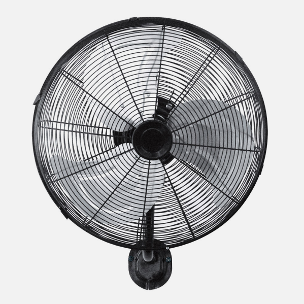 Ventilador Pared Arrecife 120w Negro/plata 55d 3 Velocidades Orientable Y Oscilante