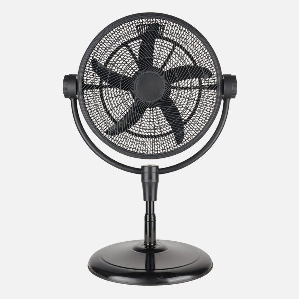 Ventilador Pie 3x1 Aifos Negro 3vel 90w 5aspas Rotacion manual Suelo/pared/sobremesa Orientable Regx61x61cm