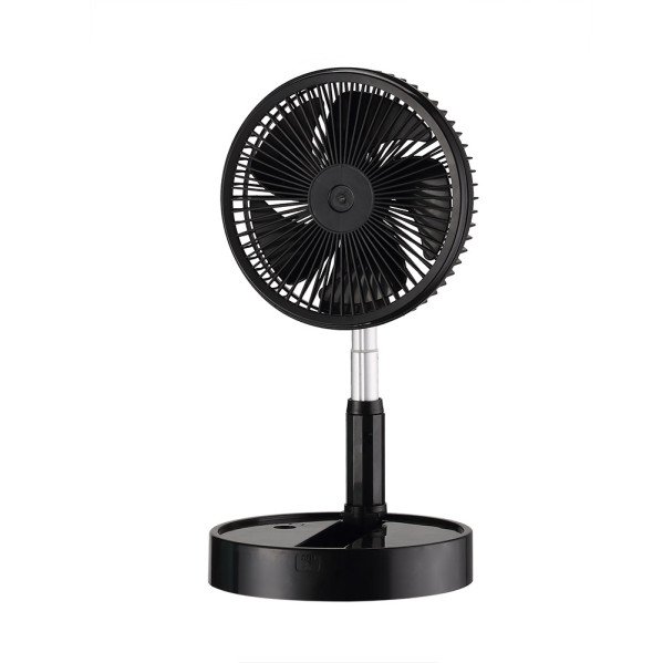 Ventilador DC Portatil Galan Negro 10w 3vel Bateria Regx20x20cm Plegable+remoto+temporizador