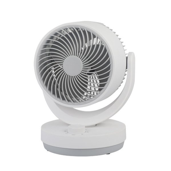 Ventilador Sobremesa Blanco/gris Lagos 3velocidades 35w 3aspas Orientable 29,8x22,6x20,6cm