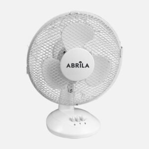 Ventilador Sobremesa Cape Pequeño Blanco 2vel 25w Oscilante 3 Aspas Blancas 35,5x27x17cm