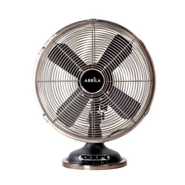 Ventilador Sobremesa Capitolio Negro/cobre 37w 3velocidades 4asp Fijo Y Rotatorio 42x35x27cm