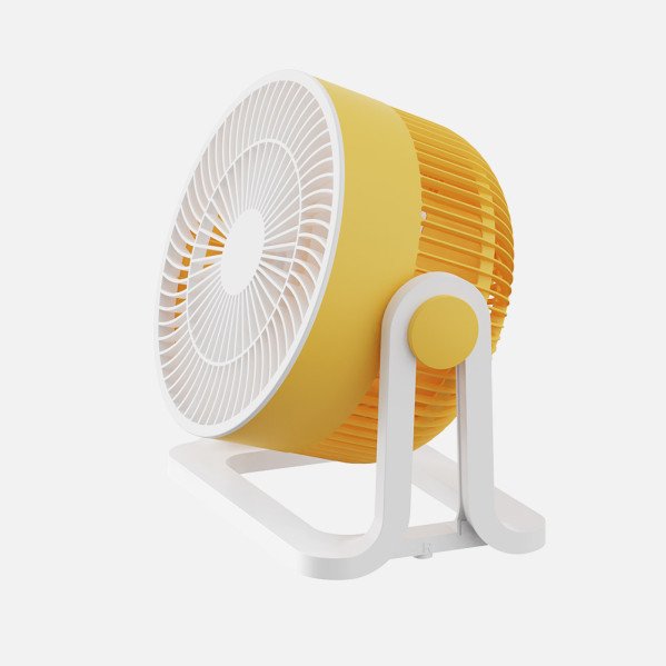 Ventilador Sobremesa Funchal Amarillo 32w 3aspas 3vel Orientable 24x25x15,5cm
