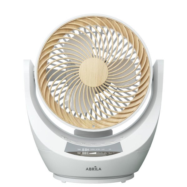 Ventilador Sobremesa Navia Blanco/haya 40w 4velocidades Orient Rotatorio,remoto,temporizadpr Y Display 34x28,7x23,5cm