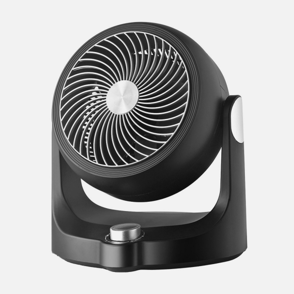 Ventilador Sobremesa Cartago Negro/plata 40w 3velocidades 3aspas Fijo Y Rotatorio Orientable 28,3x25,7x19cm